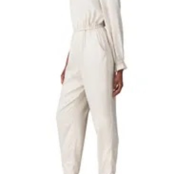 Love & Whit Run the Runway Ivory jumpsuit one shoulder sz 2 $236 - Picture 2 of 5